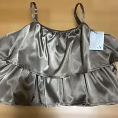 . A フリルビスチェ　モカ　新品タグ付き