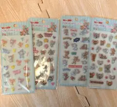 ぷくぷくシール4枚セット　トムとジェリー　トムジェリ