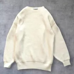 【Noble】 片畦ボートネックプルオーバー　コットン