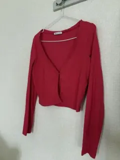 ZARA 長袖 クロップド丈 カーディガンのサムネイル