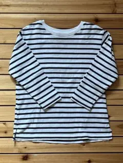 【最終値下】ユニクロ GIRLS ボーダーチュニックTシャツ （長袖）110cm
