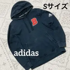 【adidas】 Sサイズ　アディダス パーカー フーディー ブラック