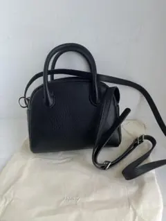 Aeta アエタ BOSTON ボストンミニショルダーバッグ レザー ブラック