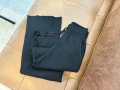 UNIQLO ウォッシャブルニットリブパンツ【L/丈長め】