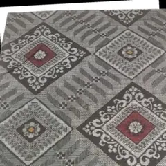 幾何学模様の生地 はぎれ　大島紬　ハギレ　リメイク　110×35　きもの