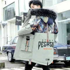 メンズ　ロングダウンコート