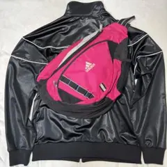 adidas スリングバッグ ワンショルダー ピンク　 Y2K テック