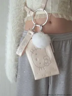 HELLO KITTY charm pouch shoulder