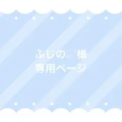 ふじの⸝⸝꙳様専用ページ