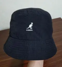 KANGOL 　バケットハット　黒　ナイロン