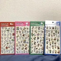 韓国限定　スヌーピーボンボンドロップシール 4種4枚セット＊正規品
