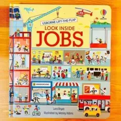 英語絵本Usborne Look inside Jobs 洋書 しかけ絵本