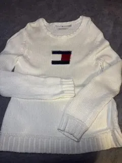 TOMMY HILFIGER ホワイトニットセーター M