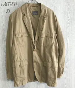 LACOSTE☆ラコステ　ジャケット　ブルゾン　アウター　コート　古着　XL 茶
