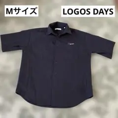 LOGOS DAYS 半袖シャツ 黒 Mサイズ メンズ ロゴスのサムネイル