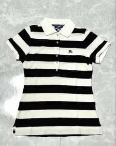 【限定値下げ】美品✨バーバリーブルーレーベル ポロシャツ ボーダー M相当
