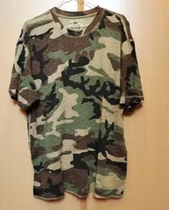 STUSSY ステューシー カモフラ 迷彩 ワッフルTシャツ M 半袖 - メルカリ