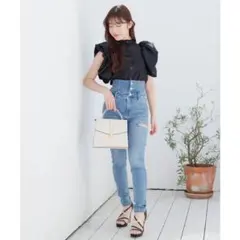 リップサービス サイドZIPスキニーデニム パンツ