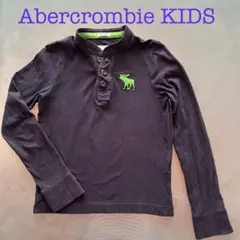 アバクロキッズ ヘンリーネック 長袖Tシャツ ネイビー 紺 150 値下げ