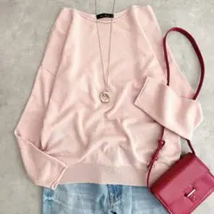 アーバンリサーチ カシミヤ100% ニット セーター 薄手ニット ピンク F