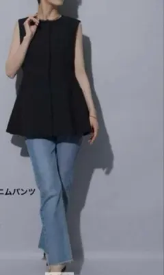値下げ！Arpege story フレアデニムパンツ サイズ0のサムネイル
