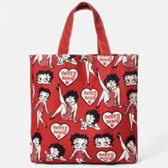ま*こ様 Betty Boop コーデュロイ トートバッグ レッドのサムネイル
