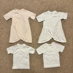 UNIQLO ベビー肌着 4点セット コンビ肌着 短肌着