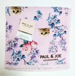PAUL & JOE ポール＆ジョー ハンカチ 猫柄【新品】