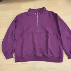 HEART MARKET ハーフジップ スウェット ボルドー