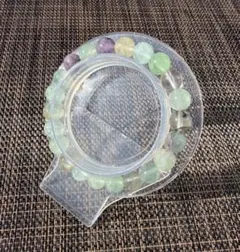 n*い様 A-324 再入荷♪ フローライト　ブレス　8㎜　内径15㎝　天然石