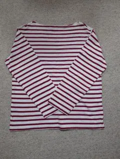 Fieldcore ワークマン　赤白ストライプ 長袖Tシャツ Lサイズ