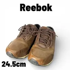 Reebok レザースニーカー ブラウン 24.5cm リーボック