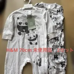H&Mベビーカバーオール ロンパース　70センチ2セット