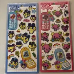 平成はっぴーふぉんステッカー たまごっち まめっち　ふらわっち