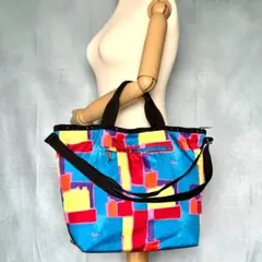 LeSportsac x gaku コラボ マルチカラー 2way トートバッグ