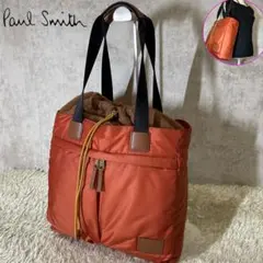 極希少 Paul Smith パテットフリーストートバッグ 手持ち オレンジのサムネイル