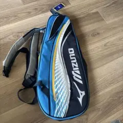 MIZUNOテニスラケットバッグ 6本入 ターコイズ 未使用 別売りカバー付き