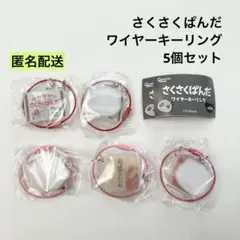 さくさくぱんだ ワイヤーキーリング 5個セット