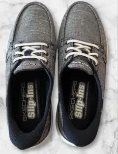 SKECHERS Slip-ins ネイビー/グレー スニーカー