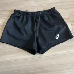 アシックス ブラック ショートパンツ Oサイズ