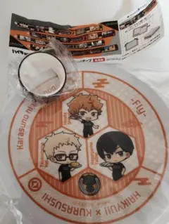 ハイキュー!!くら寿司　 お皿（烏野高校）マスキングテープ（稲荷崎高校）