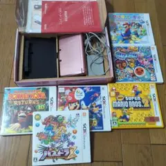ニンテンドー3DS ピンク 本体とゲームソフトセット