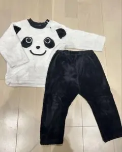 パジャマ パンダ もこもこパジャマ 上下セット キッズ ベビー 90cm