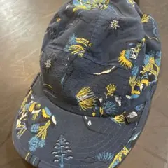 The North Face ネイビー花柄帽子 FREE