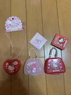 サンリオ　ハローキティマイメロディ　ミニバッグネックレス　平成レトロ