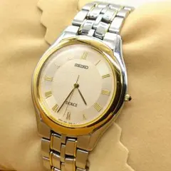 稼働美品 セイコー ドルチェ メンズ腕時計 ネイビー 8J41-0A10 - メルカリ