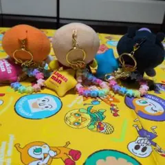 【新品未使用】アンパンマンまんまるチャーム キーホルダー 3個セット