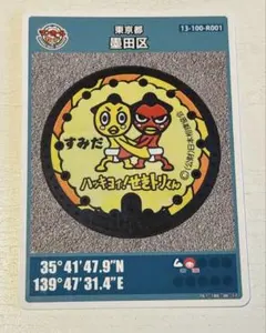 ハッキョイ！せまりん マンホールカード