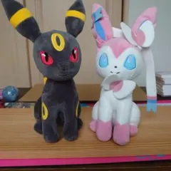 ポケモン ぬいぐるみ ブラッキー ニンフィア 2体セットのサムネイル