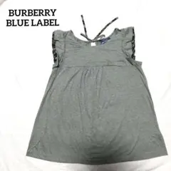 美品 BURBERRY BLUE LABEL カットソー グレー ノースリーブのサムネイル